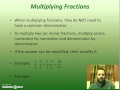 Dividing and Multiplying Fractions