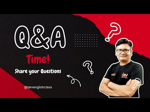 EP-15 | Q & A session | Basic to advanced  | English Grammar | By Dev Sir