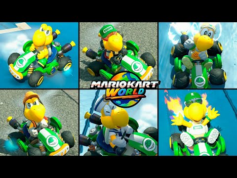 Como conseguir todas las Skin de Koopa - Mario Kart World