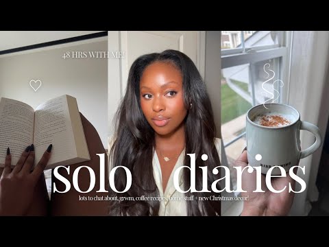 VLOG ♡ spending time alone.. in my feminine ✨ solo diaries, makeup & yap, + Christmas decor shopping