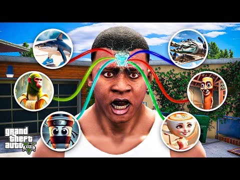 Franklin Unlocks Every Brainrot Power and Transform Into Tung Tung Sahur in Gta 5