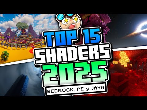 LOS 15 Mejores SHADERS para MINECRAFT 2025 (GAMA BAJA, MEDIA y EXTREMA) SHADERS PE 1.21😱