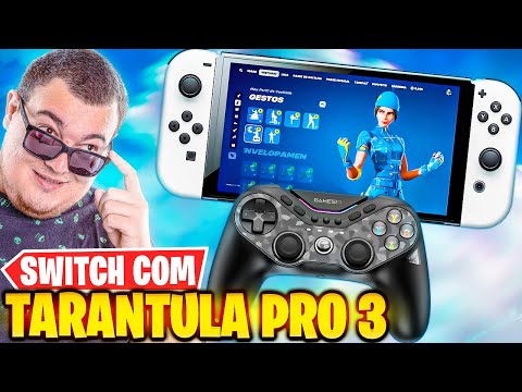 JOGUEI FORTNITE NO NINTENDO SWITCH USANDO TARANTULA PRO NOVO CONTROLE DA GAMESIR REMIX OG 2