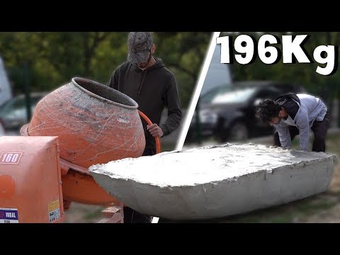 Faire un bateau en Béton