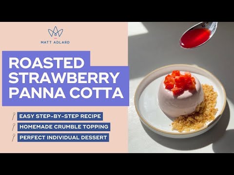 Roasted Strawberry Panna Cotta Recipe