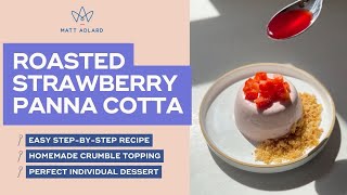 Roasted Strawberry Panna Cotta Recipe