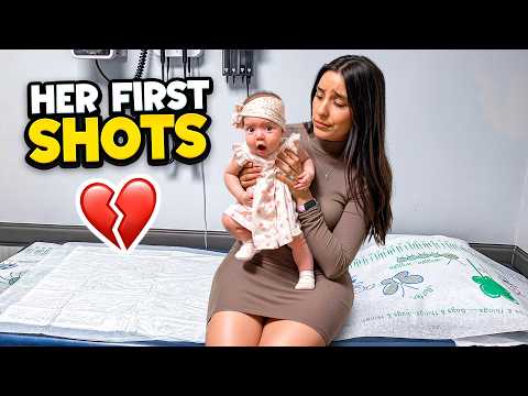 Her FIRST Shots At 2 Months!! * EMOTIONAL *