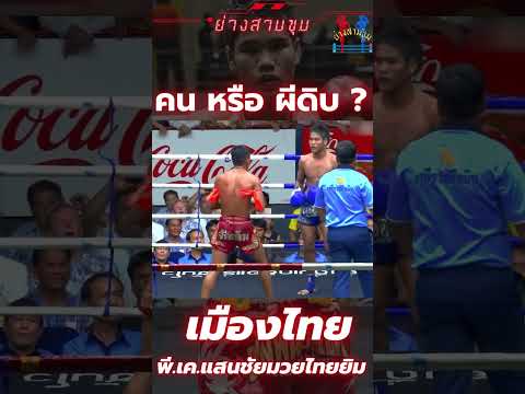 โดนขนาดนี้ไม่มีนับ ความถึก ทน ของเมืองไทย พี.เค.แสนชัยมวยไทยยิม คนหรือผีดิบลืมหลุม