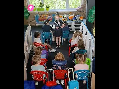 Teacher Transforms Classroom into a Real Airport for Kids #shorts