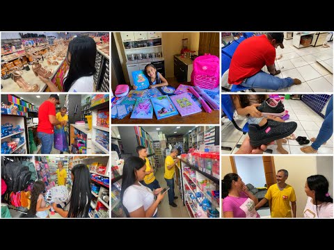 VLOGÃO NA CIDADE| COMPRANDO MATERIAL ESCOLAR DA JUJU E CALÇADOS PRA FAMÍLIA|JANTA NA CASA DOS AMIGOS