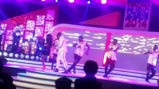 Ommy Dimpoz and V Money On StagePerfoming Me N You At KTMA Mlimani City.