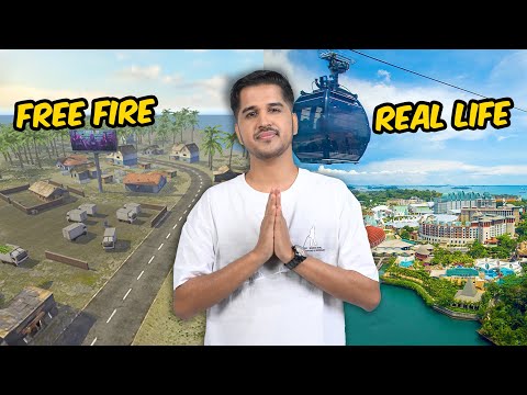 FREE FIRE SENTOSA ISLAND IN REAL LIFE 😳