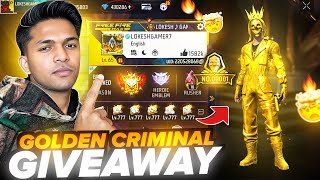 Free Fire Live 30 Criminal Bundle Giveaway Diamond King #freefire #freefirelive #live #verticallive