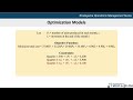 Linear Optimization in Production Management