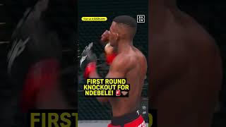 Ndebele moves on in the tournament as he secures a 1st RD KO! 🚨🫱🏽‍🫲🏽 #PFLCAPETOWN | July 19