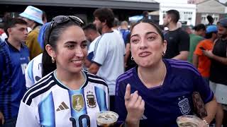 YouTube video thumbnail: Hundreds of Argentina Fans Flood Atlanta Ahead of England Clash