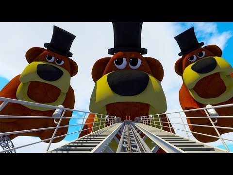 Freddy Fazbear ur ur ur ur Songs tiktok Funny Roller Coaster VR Rollercoaster 360 Video 4k