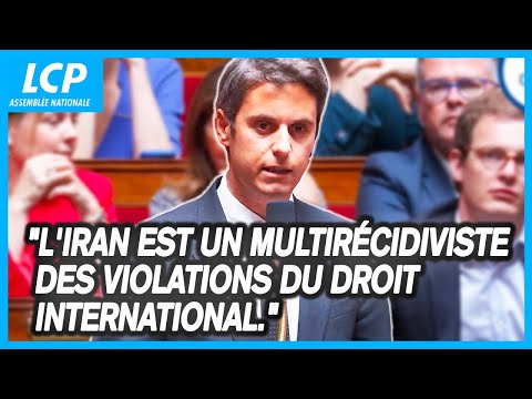 Gabriel Attal : "L'Iran est un multirécidiviste des violations du droit international."