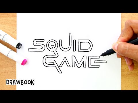 How to Draw the SQUID GAME Movie LOGO