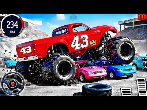 Real Monster Truck Demolition Derby Stunts - Extreme Crash Car Racing 3D - Android Gameplay