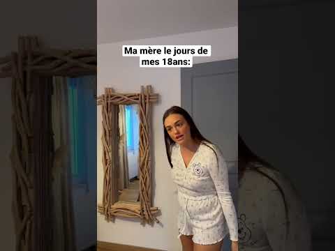 Ma mère le jours de mes 18ans…