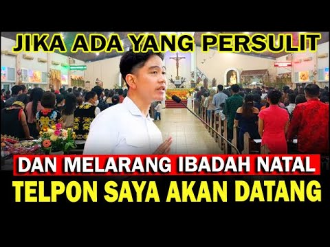 PESAN TEGAS WAPRES GIBRAN SOAL PERSKUSI DAN PELRANGAN IBADAH NATAL KRISTEN | ADE ARMANDO