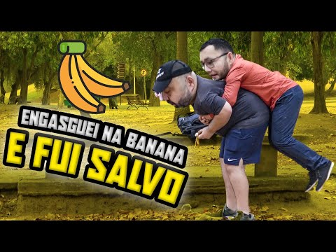 ENGASGUEI NA BANANINHA E O MEU HERÓI APARECEU!