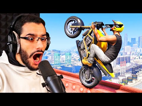 أتحداك أن تفعل هذه الحركة في لعبة جي تي أي 5 | GTA V EPIC STUNTS & Fails