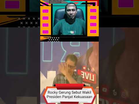 Rocky Gerung Sebut Wakil Presiden Panjat Kekuasaan #shortsvideo #viralvideo #new