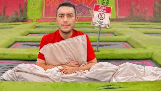 TERKEDİLMİŞ TRAMBOLİN PARKTA BİR GECE GEÇİRMEK ?!!
