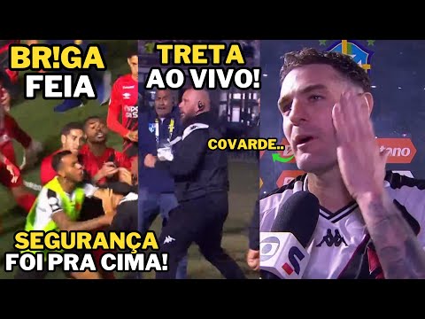 SEGURANCA DO VASCO VAI PRA CIMA DOS JOGADORES E DA UM S0C0 TRETA FEIA VASCO X ATLETICO PR