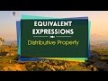 Understanding Equivalent Expressions