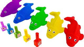 ASMR Video | How To Make Rainbow Fish From Kinetic Sand Cutting | 1000+ Satisfying Idea By Yo Yo