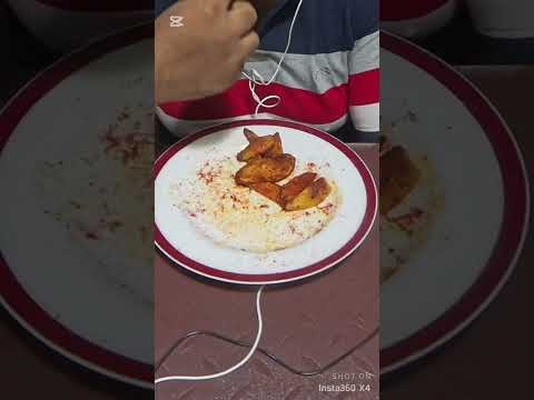 Eating Home Made Fried Potato #food #mukbang   #usa #america #india