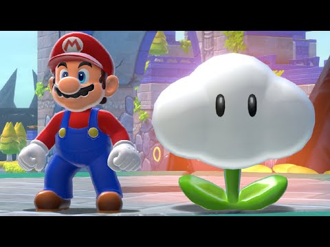 What happens when Mario uses a Cloud Flower Super Bell in Super Mario 3D World + Bowser Fury ?