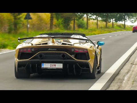 Lamborghini Aventador SV-J Roadster - LOVELY Accelerating SOUNDS!