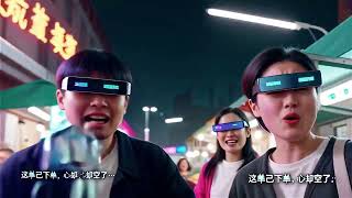 Cyberpunk Consumerism: Placed the Order, But the Soul is Empty 🛒内卷 赛博夜市极限剁手  订单已下，心却空了……🛍️⚡