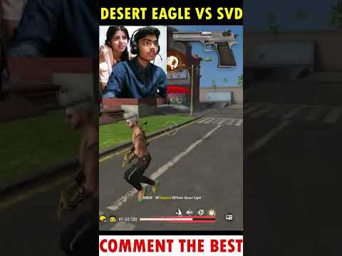 DESERT EAGLE Vs DRAGUNOV WHICH IS THE BEST ONE SHOT GUN 😱 #shorts #freefireshorts