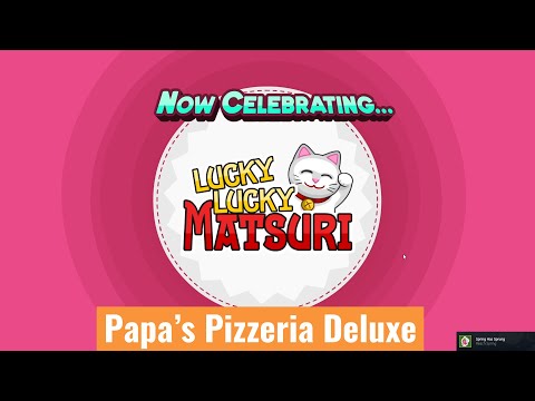 Papa's Pizzeria Deluxe - Lucky Lucky Matsuri Season (Spring)