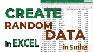 How to Generate Random Data in Excel (Dates, Text, & Numbers) -RANDARRAY, CHOOSE, SWITCH & XLOOKUP