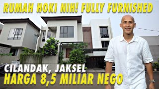 Rumah Hoki Nih! Fully Furnished Cilandak Jakarta Selatan Harga 8,5 Miliar Nego