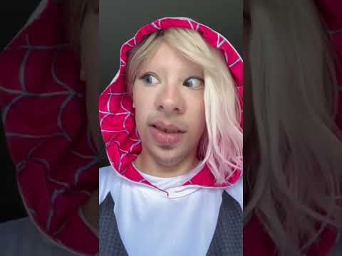 🕷️💗#spidermanacrossthespiderverse2023 #cosplay #mcu #gwenstacy #spidergwen #transformation #viral