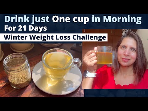 One Cup in Morning for 21 Days | Best Winter Weight Loss Morning Drink Recipe | Fat Loss Challenge