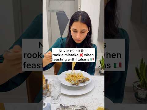 Not to make this mistake when feasting with Italians #shorts #christmas #indianitalian #italianfood