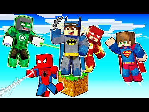 MINECRAFT, ΑΛΛΑ ΕΙΜΑΣΤΕ ΣΟΥΠΕΡΗΡΩΕΣ ΠΑΝΩ ΣΕ ΕΝΑ BLOCK!