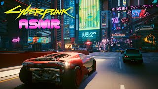 Cyberpunk ASMR 🌃 Driving You to Sleep in Night City 🌃 Ear to Ear Whispering