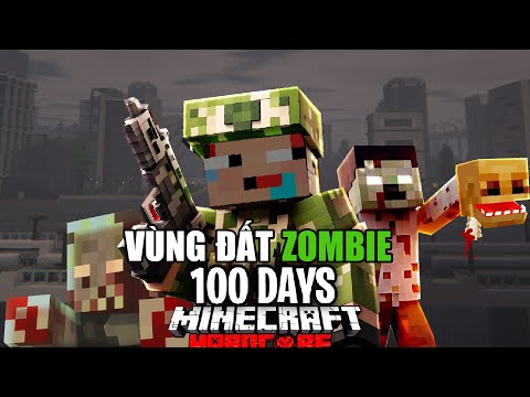 KiroMC tóm tắt 100 ngày sống sót trong vùng đất Zombie Minecraft siêu khó [ FULL SERI]