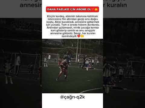 Hakem kırmızı kart gösterdi… Ama bu sefer nedeni farklıydı!♥️🤲