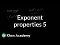 Exponent Properties and Simplification