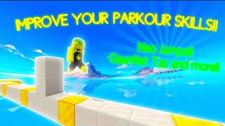 How to improve PARKOUR skills in Minecraft PE (MOBILE) *Neo Jumps, Gauntlet Tas and more! *TUTORIAL*